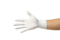 Gants en nitrile blancs de 9'' et 12'' pour salle blanche Classe 1000, imperméables, texture lisse et sans poudre, écologiques