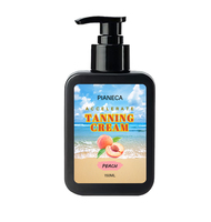 Lotion de bronzage vegan biologique gel autobronzant pour intérieur et extérieur crème accélératrice de bronzage corporel pour lit de soleil