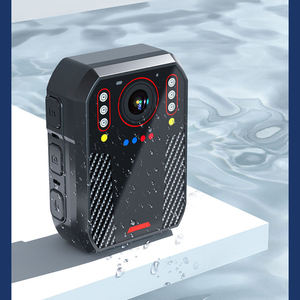 Cámara Corporal T1 de Fibra de Carbono 1080P HD con Visión Nocturna Infrarroja, Luz de Advertencia LED Múltiple, Impermeable, Grabadora de Servicio con Montaje en Pecho - Product Image 5