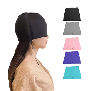 Gorro Canglv para Alivio de Migrañas y Dolores de Cabeza, Envoltura de Hielo para Toda la Cabeza, Gorro de Gel Refrigerante, Terapia de Compresas Frías/Calientes, Talla <span class=keywords><strong>S</strong></span> - Product Image 4