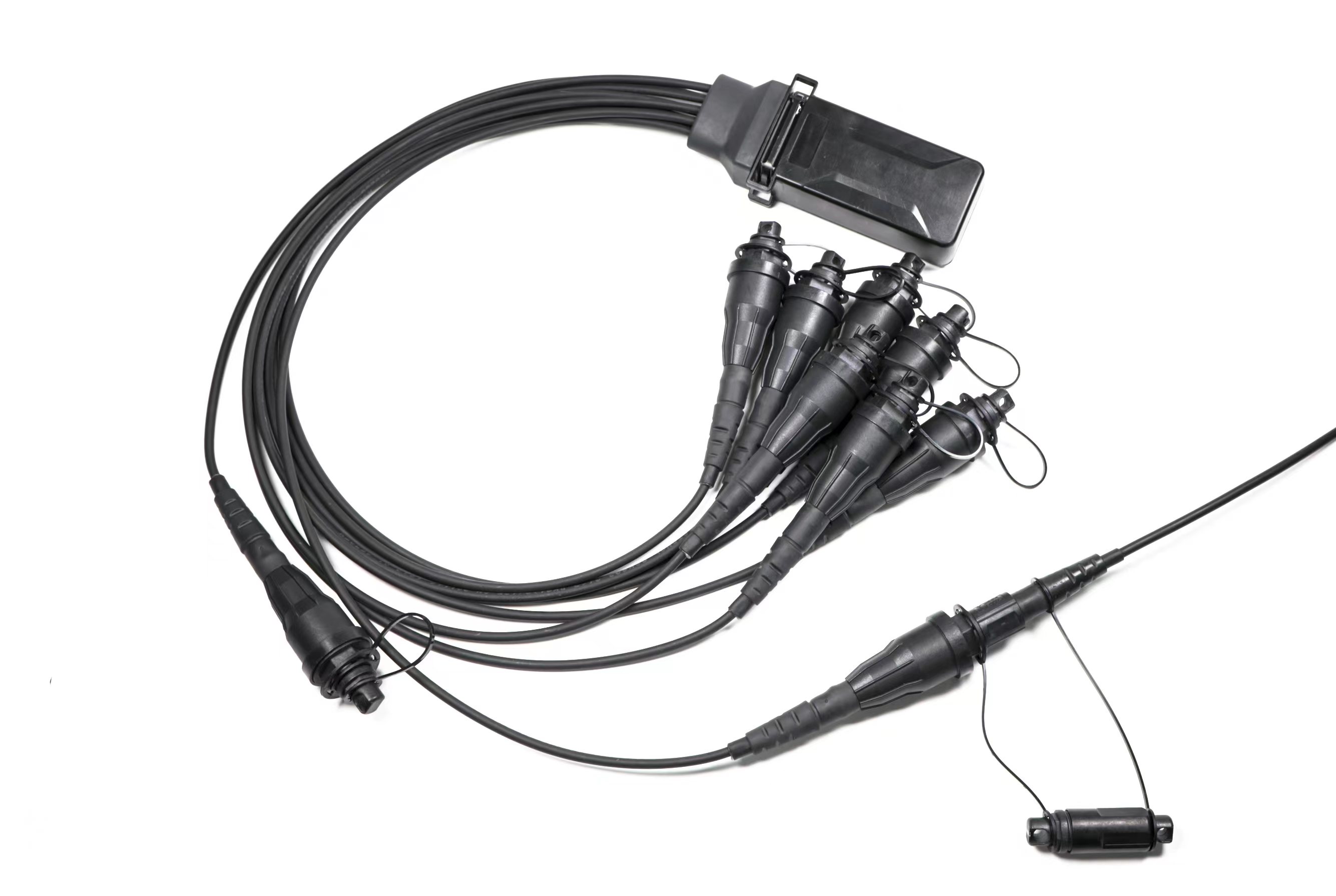 Waterproof IP67 Grade FTTH PLC Splitter With H Inline Female Connectors SC APC