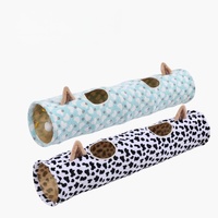Accessoires pour animaux de compagnie, fournitures pour chats, vente en gros, tunnel interactif pour chat en peluche épais et pliable, respectueux de l'environnement