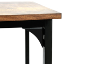 Bureau d'ordinateur en forme de L antique Bureau à domicile Bureau d'angle Table d'écriture Table de bureau en bois et en métal