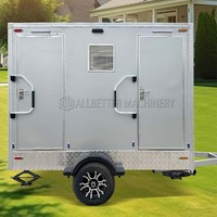 ALLBETTER-Remorque de toilette mobile portable de luxe personnalisée-Lumières LED-Caravane Toilettes-Remorque à vendre