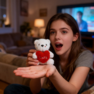 Vente en gros : Mini-ours en peluche de 13 cm tenant un cœur, jouets en peluche, ours en peluche marron, petites poupées en peluche, directement de l'usine - Product Image 6