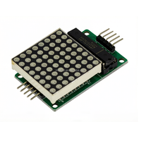 Modul Tampilan Dot Matrix 8x8 MAX7219 Papan Pengembangan dengan Kontrol Mikrokontroler dan Komunikasi I2C