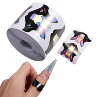 Pochoirs de guidage en plastique pour extensions d'ongles en gel UV acrylique français, portables, pour marque privée, pour la beauté