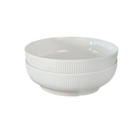 Bol à soupe en céramique rayé de style japonais classique, grand bol en porcelaine émaillée pour fêtes, mariages, nouilles - Vente en gros