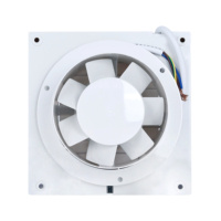 Petit ventilateur d'extraction d'air électrique en plastique, carré, à fixation murale ou sur fenêtre, OEM/ODM