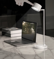 Lampe de bureau magnétique sans fil Boyid OEM moderne à LED DC pour la lecture, avec contrôle tactile réglable et chargeur sans fil, pour protéger les yeux