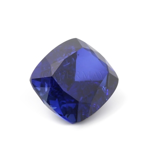 Piedras preciosas sintéticas de corindón suelto Azul Real, cojín largo de 10*12mm, zafiro cultivado en laboratorio de aciano con grietas e inclusiones - Product Image 2