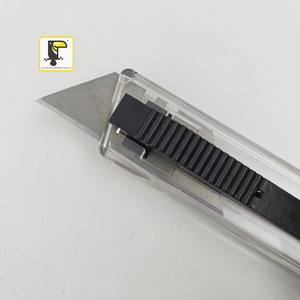 Cuchillo de Bolsillo Retráctil Automático de Plástico Transparente, Cuchilla para Abrir Cajas con Resorte, Cuchillo Multiusos para Papelería - Product Image 3