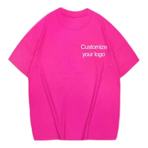 Camiseta Holgada Extra Grande Personalizada para Hombre, de Algodón Puro, con Diseño de Cielo Estrellado Brillante, Cuello Redondo y Manga Corta - Product Image 3