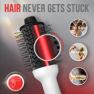 Ulelay-Brosse à Air Chaud Infrarouge pour Salon de 1000W, <span class=keywords><strong>Appareil</strong></span> de Peignage Droit Multi Stylé, Kit Professionnel pour Cheveux Ondulés, Hôtels - Product Image 4