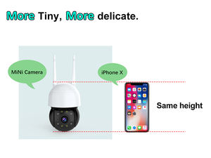 Caméra extérieure Wifi IP sans fil Vision nocturne étanche CCTV 360 degrés vue sur la rue capteur de mouvement alimenté par batterie Ptz étanche - Product Image 3