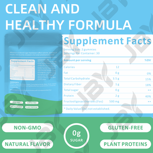 JBY Bitki Bazlı <span class=keywords><strong>Protein</strong></span> Kaynağı, Günlük Beslenmeyi, Vücut Canlılığını ve Nazik Enerji Desteğini Destekleyen Proteinli Jelibonlar - Product Image 2