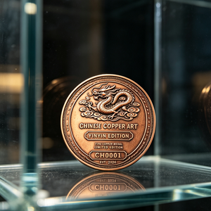 Barra de Cobre de 1 Onza con Acabado Envejecido, Relieve de Dragón de la Mitología China, Medalla Conmemorativa para Coleccionistas, Adorno, Regalo - Product Image 4