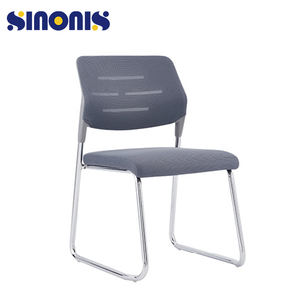 Sinonis Factory Wholesale Executive Middle Back Office Chair Without Wheels Iron <b>Frame</b> - Product Image 2