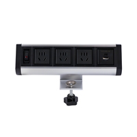 Prise de courant mobile pour bureau avec port de charge USB, multiprise à clipser sur le bord du bureau