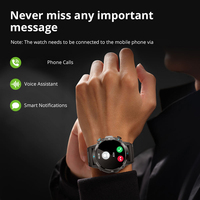 M42 1.43 "AMOLED Display 100 Sports Modes Voice Calling Smartwatch Wearable Smart Device Digital Watch pour hommes