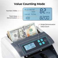 LD-307 Portable UV/MG/IR LED Compteur de billets de banque Affichage par lots compact pour USD/AUD pour le comptage de l'argent dans les banques
