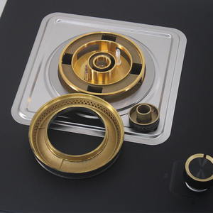 Cuisinière à gaz commerciale de vente chaude Panneau mat noir Table de cuisson à gaz intégrée - Product Image 3