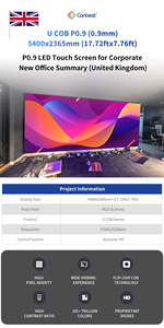 Canbest U sottile pannocchia P1.25 1.25Mm 4800x2700Mm 15,7x8,8 ft schermo per interni a parete Video con potere ridondante in Usa - Product Image 6