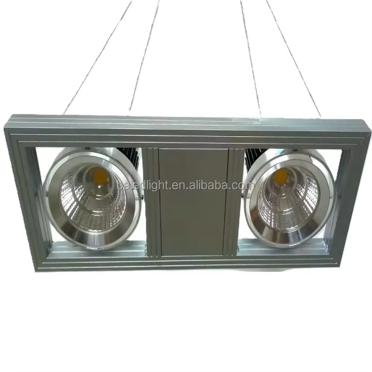 Double Head Hanging Ceiling Light Pendant Lamp Led Ar111 square Downlight