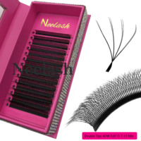 Extensions de cils coréennes Neelash en PBT, forme de coupelle, longueurs 7-18 mm, sans cruauté, faites à la main, modèles 3D/4D/5D/6D/8DW