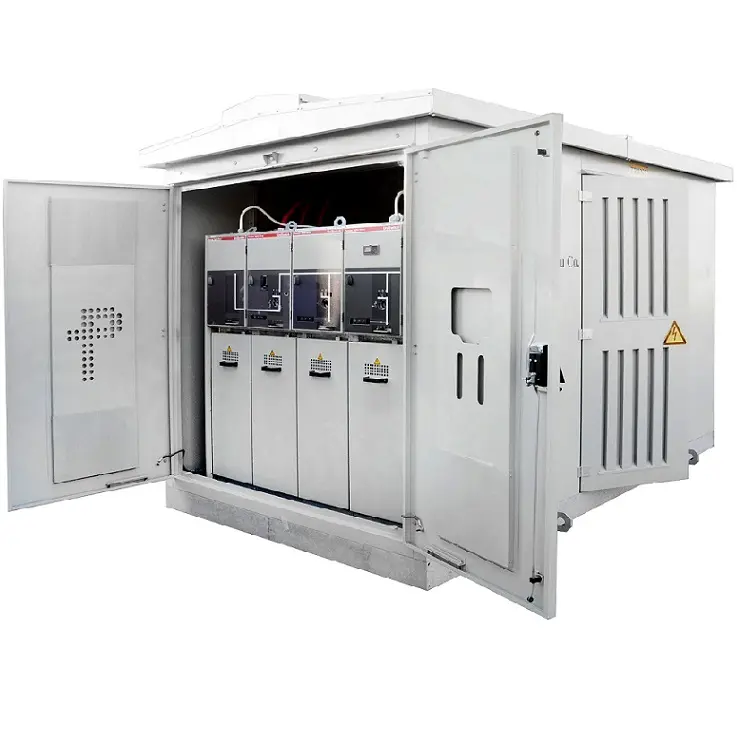 Paquete de subestación compacta, paquete de subestación de 15kV, 1600kVA/1250kVA/1000kVA/800kVA/660kVA/630kVA MV/LV