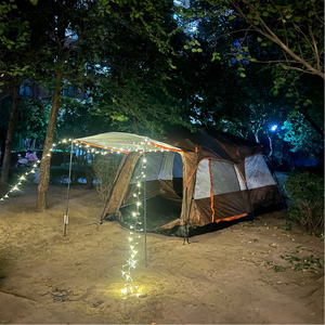 <span class=keywords><strong>Tente</strong></span> de camping portable de petite taille pour <span class=keywords><strong>4</strong></span> <span class=keywords><strong>personnes</strong></span>, <span class=keywords><strong>deux</strong></span> <span class=keywords><strong>chambres</strong></span> et un salon, <span class=keywords><strong>tente</strong></span> respirante - Product Image 6