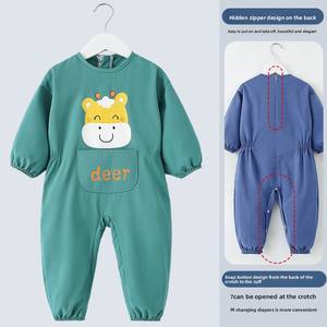 Combinaison de ramper pour bébé, combinaison une pièce, vêtement de protection en polyester doux et confortable, tablier de plein air tout-en-un pour tout le corps - Product Image 6