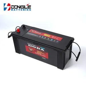 Dongle סיטונאי מחיר גדול קיבולת 12v 120Ah תחזוקה משלוח עופרת חומצה N120MF רכב סוללה