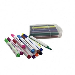 Ensemble de marqueurs d'art pour enfants avec logo personnalisé, marqueurs à eau en plastique, pinceaux souples pour dessiner, peindre et colorier - Product Image 1