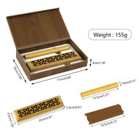 Portable étanche écologique classique Nature bambou brûleur d'encens en bois ensemble bâton emballage boîte de rangement d'encens