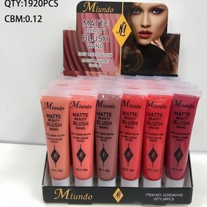 24 piezas/caja, Rubor Líquido de 6 Colores, Iluminador de Ojos, Color Expansivo para Iluminar, Maquillaje de Rubor Natural y Duradero. - Product Image 2