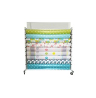 Étagère de présentation pour nappes, sur pied, taille personnalisée pour les magasins de détail, présentoir pour nappes double face