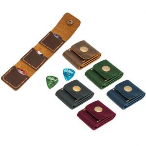 YY Elegante Porta Púas de Guitarra de Cuero PU, Estuche para Púas de Guitarra, Bolsa Organizadora de Púas Resistente para Niños y Niñas, Regalos - Product Image 4