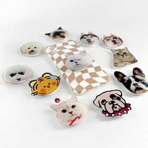 Оптовая продажа, высокое качество, акриловый держатель для телефона с милым дизайном, держатель для телефона с логотипом на заказ, держатель для мобильного телефона - Product Image 3