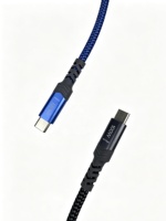 Cables de Datos de Nailon de Alta Gama Personalizados, Doble Tipo-C, Salida de Video 4K 60Hz, Carga PD, USB C Superrápido 10Gbps, Transferencia de Archivos Rápida para Cámara