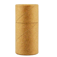 Boîte de papier d'emballage de grains de café de forme ronde faite à la main de luxe