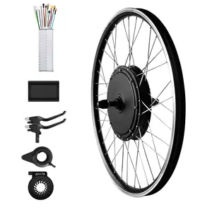 ハブモーター48V2000W電動自転車キット後輪モーター電動自転車変換キットLCD3コントローラー付き電動自転車モーター