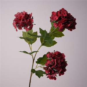 Fleur artificielle <span class=keywords><strong>Meetyou</strong></span>, toucher réel, film 3D, sensation hydratante, hydrangea boule de neige, style européen, décoration de la maison, fleur de mariage - Product Image 4