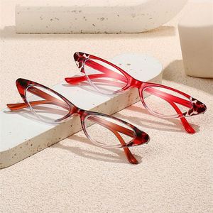 Gafas de Lectura con Montura Triangular Pequeña y Colorida con Diseño Floral y Protección Anti Luz Azul para Mujer, Moda 2024 - Product Image 2