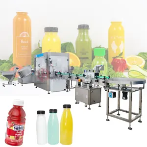 YB-YG4B Automatic Fruit Juice Processing Line / Sports Drink Production Line /Beverage Juice Filling Machine And Capping Machine