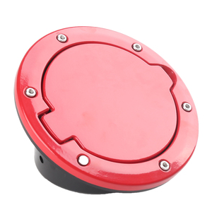 Bouchon de réservoir de carburant rouge pour véhicule tout-terrain, <span class=keywords><strong>prix</strong></span> d'usine, adapté aux accessoires de voiture <span class=keywords><strong>Jeep</strong></span> <span class=keywords><strong>Wrangler</strong></span>, bouchon de porte-carburant - Product Image 1