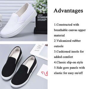 Breathable Cotton Fabric Causal Loafers Spring Summer Slip on Flats Walking Work <strong>Shoes</strong> Lightweight Trendy <strong>Women</strong> <strong>Nurse</strong> <strong>Shoes</strong> - Product Image 3