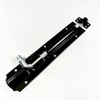 Loquet de porte et de fenêtre en fer noir au design moderne, peint à la main, style ancien, durable, 100 mm, pour les salles de bain des hôtels, accessoire ANDUUK