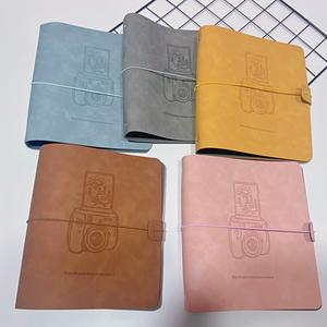 Reliure à feuilles mobiles en cuir PU rétro pour ranger les billets <span class=keywords><strong>de</strong></span> cinéma, <span class=keywords><strong>de</strong></span> train, <span class=keywords><strong>de</strong></span> concert, <span class=keywords><strong>de</strong></span> <span class=keywords><strong>voyage</strong></span> et les souvenirs, format A5, 3,4 x 5,6 pouces - Product Image 3