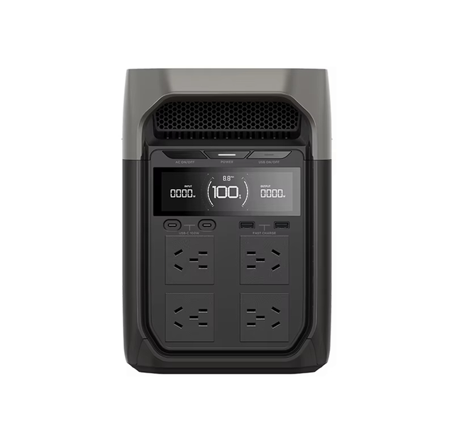 Professional 4000W Peak Power Source Eco Flow Delta 3 Dual Voltage LiFePO4 Solar Charging Station Reliable Home